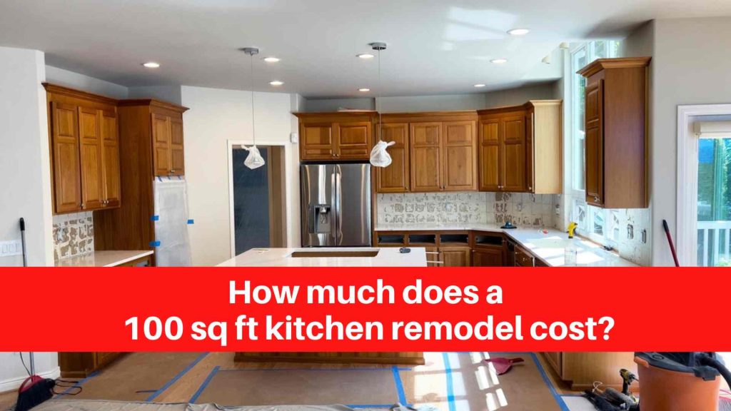 How much does a 100 sq ft kitchen remodel cost