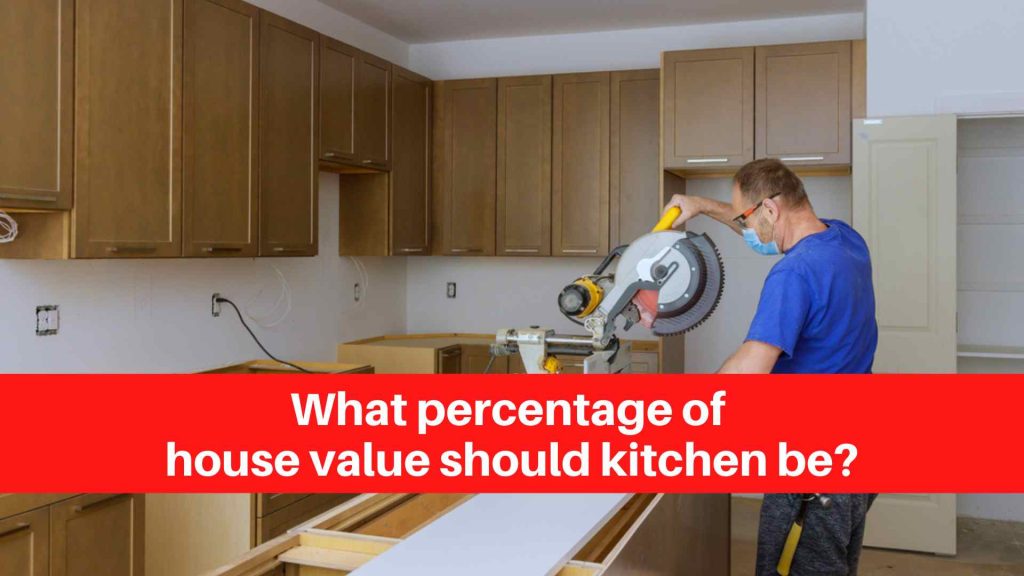 What percentage of house value should kitchen be